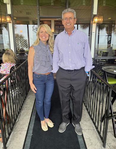 fsu engineering alumna danielle alexander with professor tarek abichou