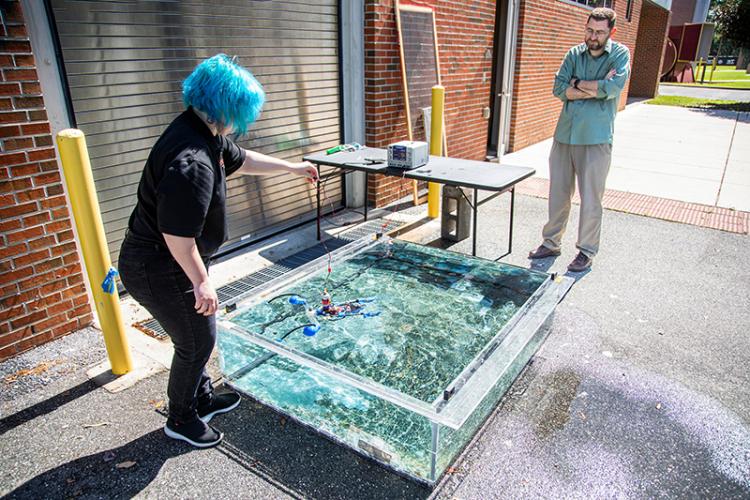 aqua climber robot testing