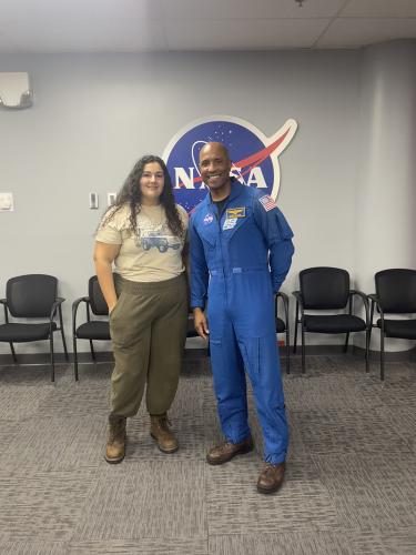 gabrielle mayans with victor glover artemis 2 pilot