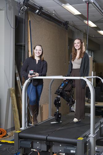 higgins and cordle in the robotics lab at famu-fsu engineering