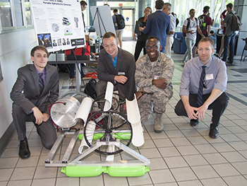 Davis with hydroelectric generator
