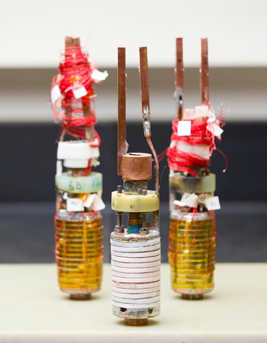 closeup photo of three coils