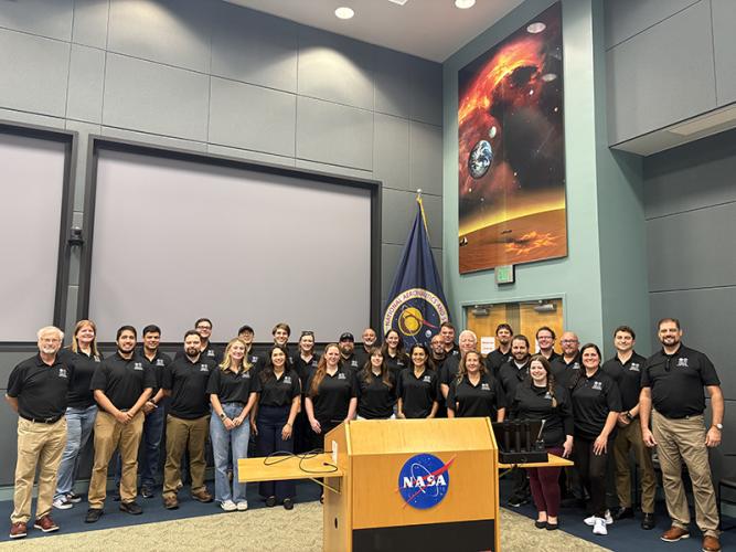famu-fsu engineering bootcamp students at nasa