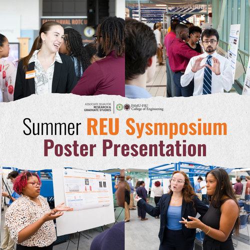 Graphic promoting REU Poster Presentation