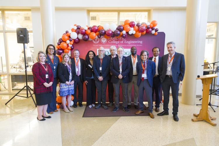 Representatives from FAMU, FSU, and the joint college, and ORNL celebrate the launch of the Neutron Nexus program.