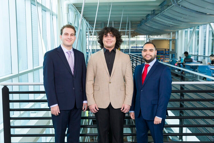 Team 108 L to R: Stephen Uricchio, Izaac Canales, Daniel Linares Torres