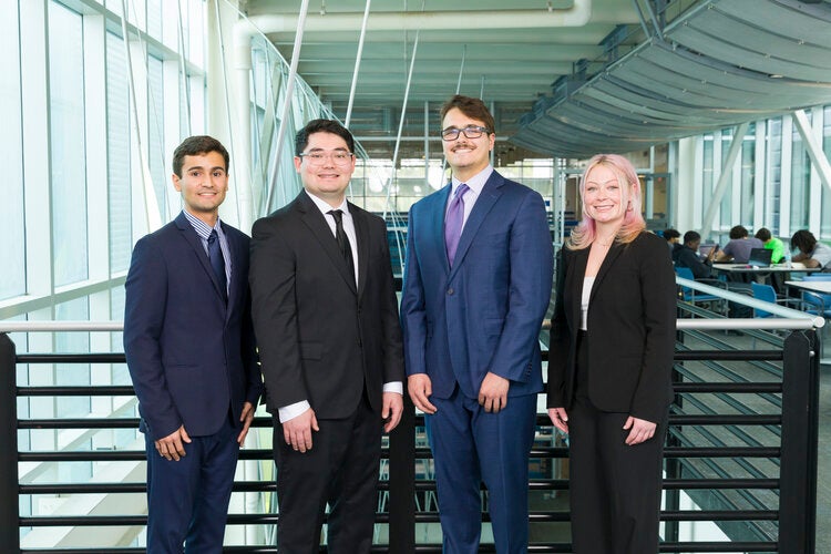 Team 120 L to R: Alberto Baumeister, Thomas Lockhart, Alex Chiaramonte, Hannah Oppegard