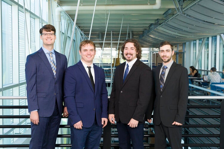 Team 203 L to R: Jack Crabhill, Trett Phillips, Aiden Reed, Frank Roberts