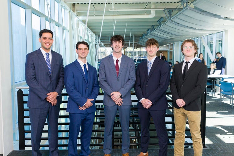 Team 211 L to R: Jacob Akel, Clay Christiansen, Luke Gareiss, Richard Hanft, Alexander Sobol