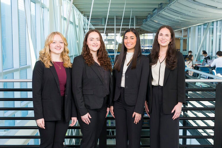 Team 218 L to R: Olivia Buxton, Kendall Goad, Alejandra Rojas, Victoria Rojas