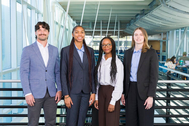Members of Team 225 left to right: Michael Berg, Sydney Bowles, Mikalya Skinner, Ava Stallard