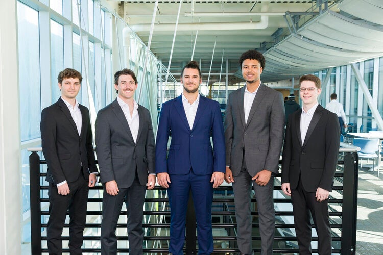 Members of Team 503 left to right: Ivan Buktenica, Ulysses Ellis, Morgan Horesh, Tyler Leroy-Khouri, Alexander Wampler