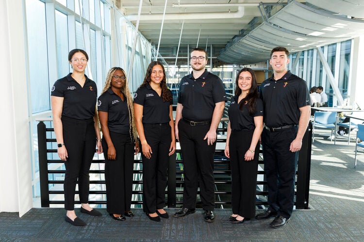 Members of Team 511 left to right: Adrienne Boynes (MAE), Brooke Crockett (ECE), Natalia Figueroa (MAE), Clint Hughes (ECE), Valeria Jimenez (MAE), Daniel Smith-Montero (MAE)