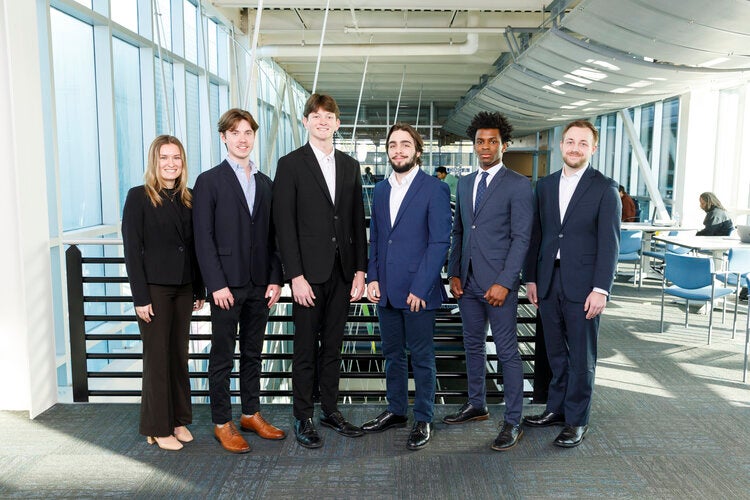 Members of Team 515 left to right: Diana Angello, Brady Ayers, Noah Battels, Owen Hayes, Omari Jones, Ethan Lindsay