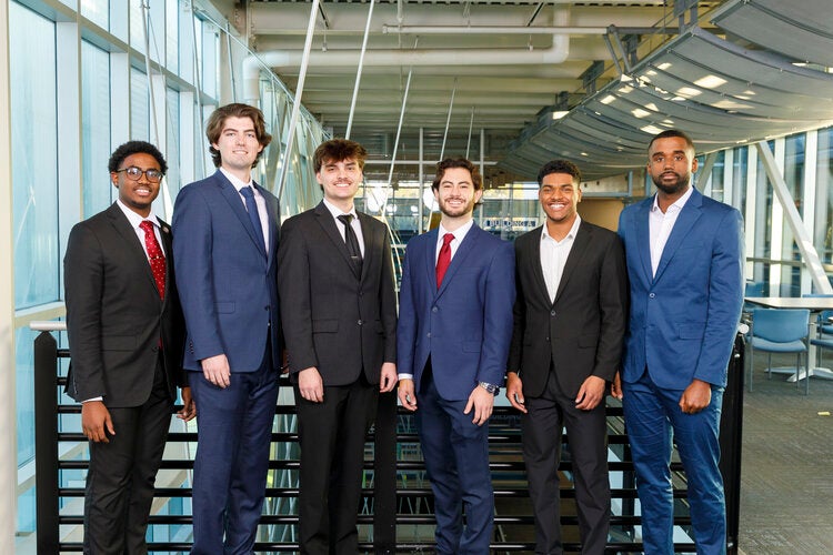 Members of Team 522 left to right: Tafari D’Aguilar, Dylan Hendry, Christopher Johnson, Mateo Sanchez, Kyle Thompson, Richard Vincent