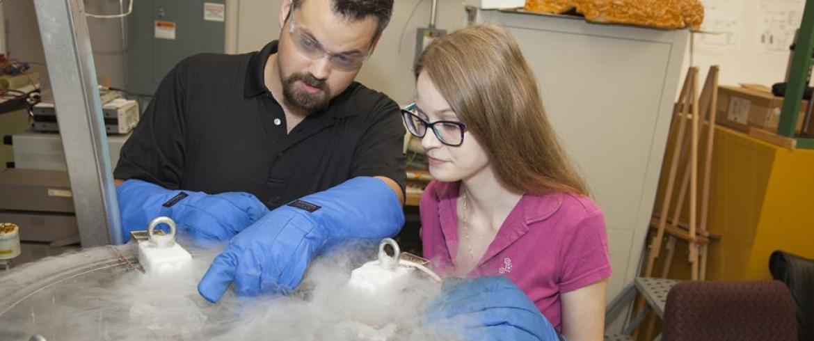 cryogenics researchers at CAPS