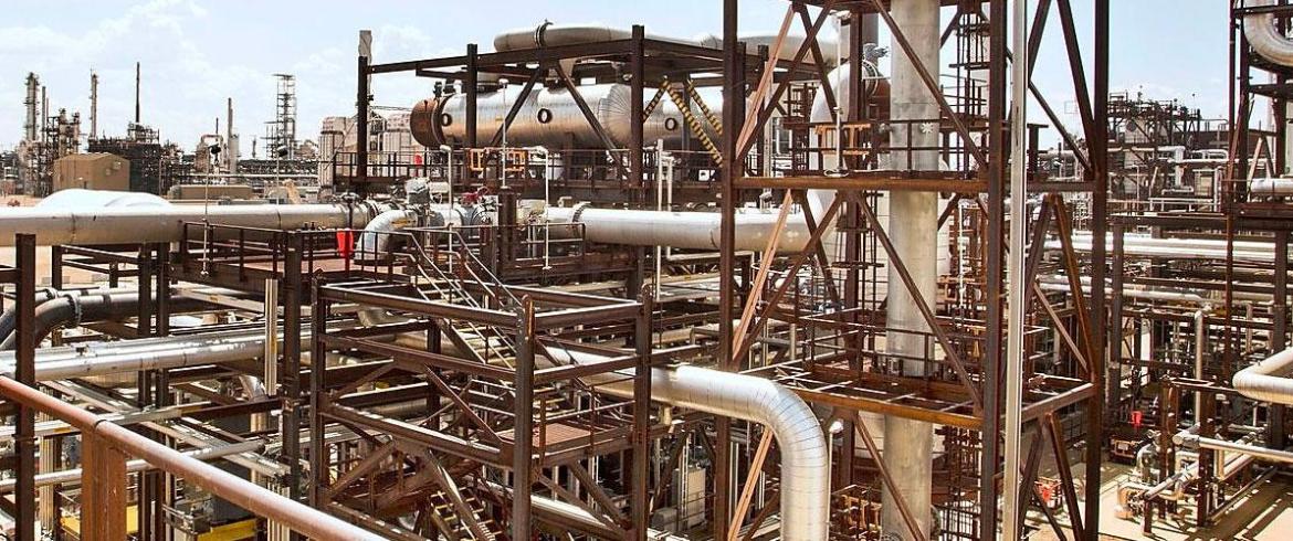 oil refinery and chemical plant