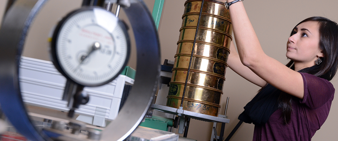 Student in Panama City Campus Lab