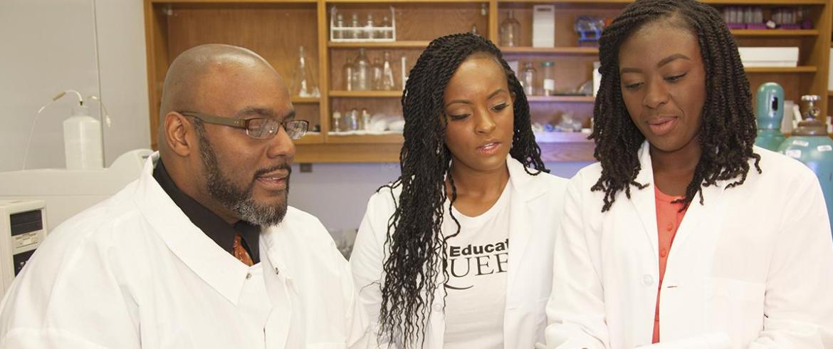 Dr. Clark with graduate students