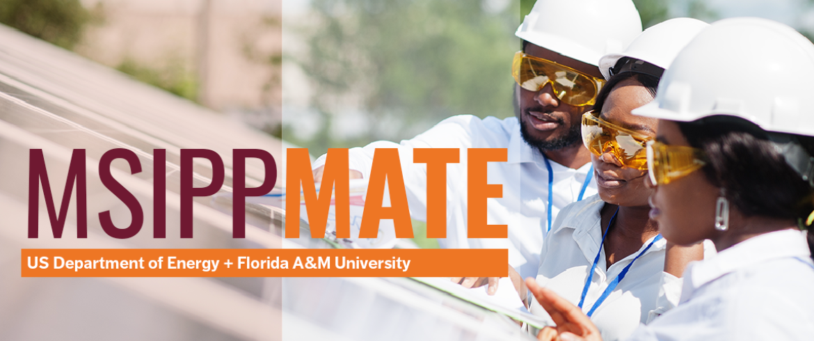photo of Black engineers in the field with MSIPP-MATE words on top