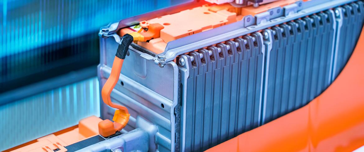 photo of electric vehicle lithium battery