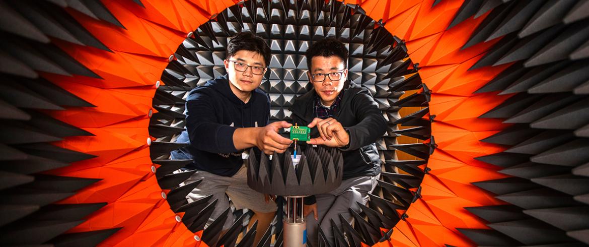 photo of engineering researcher bayaner arigong in lab at famu-fsu engineering