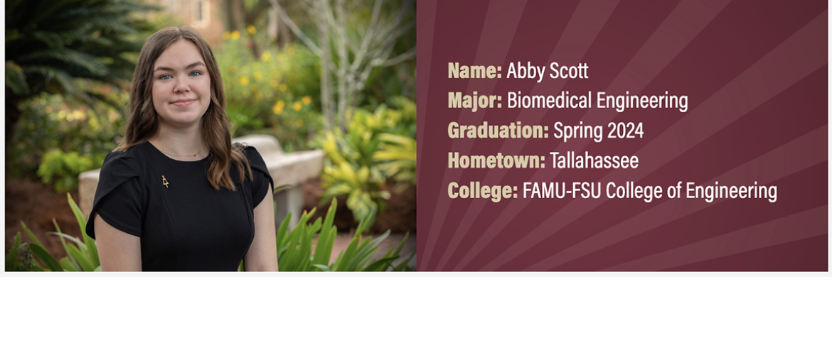 image of abby scott with info box on right