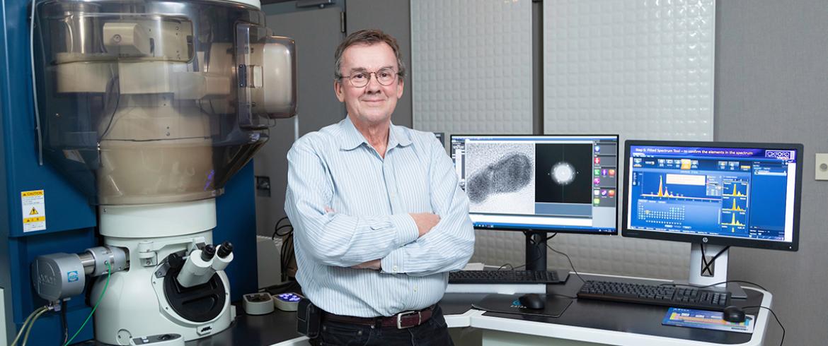 engineering professor murray gibson in his lab at the national high magnetic field laboratory