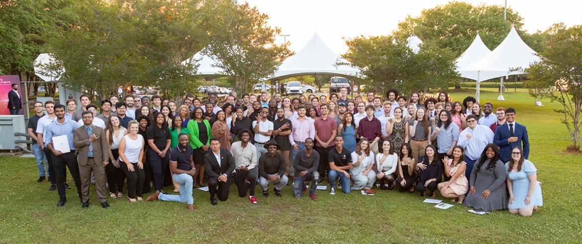 group photo of the spring 2024 launch participants at the famu-fsu college of engineering