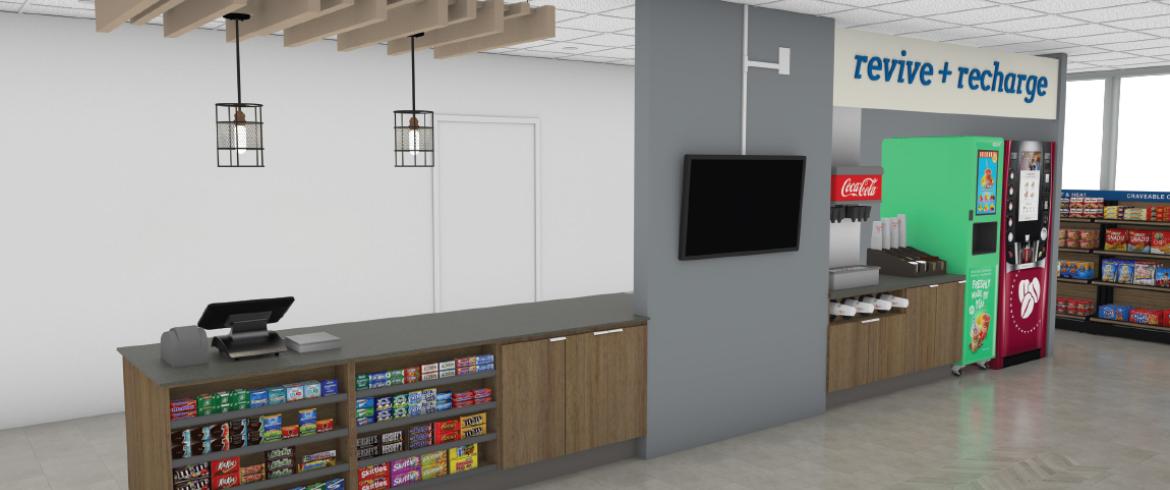 artist rendering of interior of famu-fsu engineering coe cafe upgrades