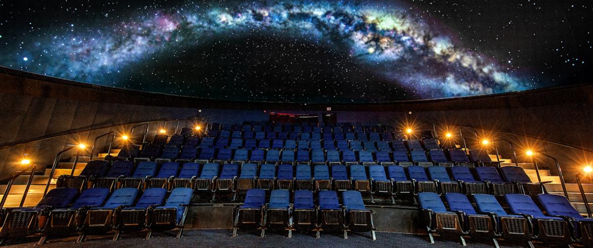 photo of challenger learning center planetarium