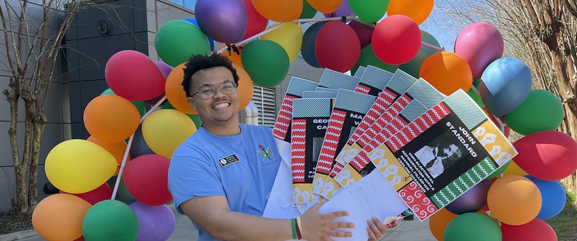photo of rahsaan corbin II at a nsbe event on the famu-fsu engineering campus