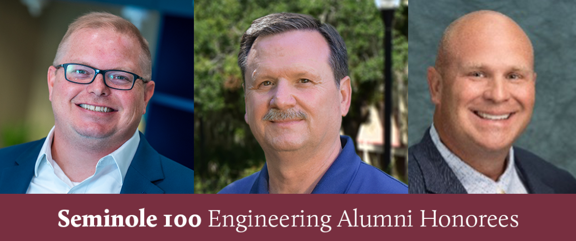 photo collage of three men who are famu-fsu engineering alumni