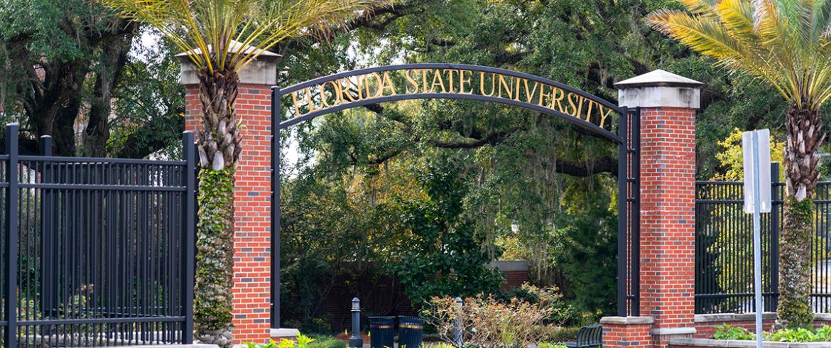 photo of entrance gate at florida state university