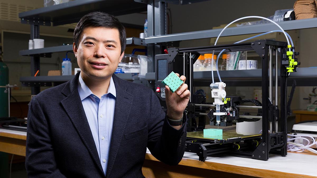 famu-fsu engineering jizhe cai with IPL foam