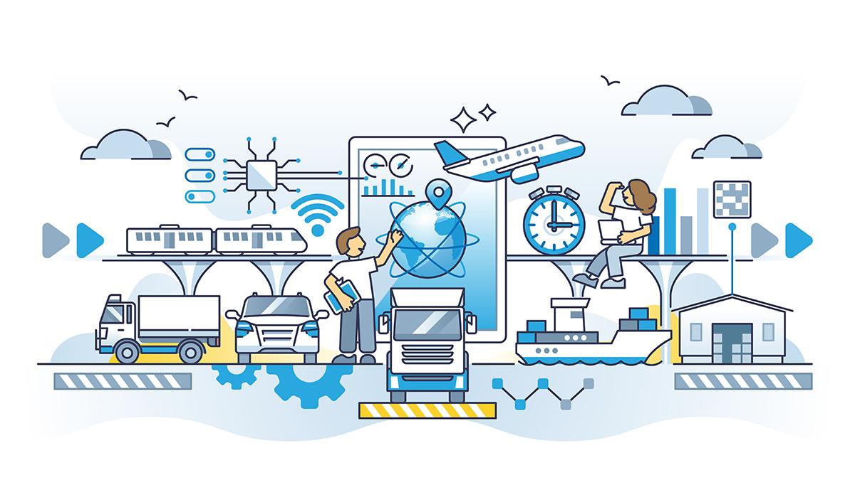 optimizing transportation illustration