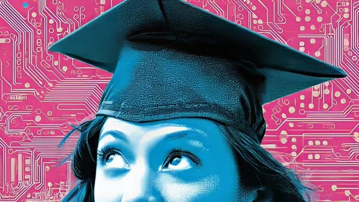 woman with graduation cap