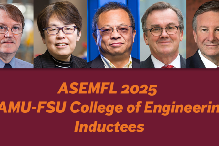 collage of five faculty headshots