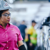 Kianna Porter inspecting cars on Toyota production line