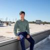 photo of engineering researcher pedro fernandez-caban on the roof of the famu-fsu college of engineering