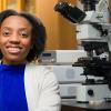 portrait of famu-fsu engineering grad student briona carswell in the chemical engineering lab