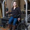 photo of famu-fsu engineering professor taylor higgins in robotics lab