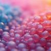 closeup shot of colorful plastic beads