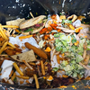 food waste, trash bag full of food leftover mostly seen in hotel, restaurants and catering fields