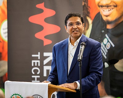 satish d talks from podium